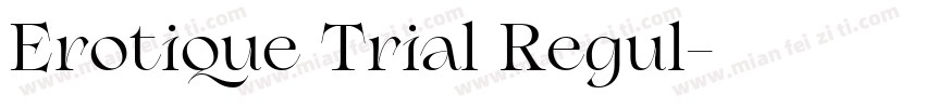 Erotique Trial Regul字体转换